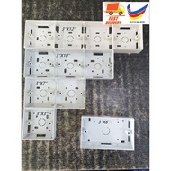 PVC NUT BOX 3X3 3X7 3X6 3X10 3X12/WIRING SWITCH NUT BOX/SURFACE NUT BOX