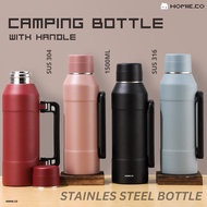 Camping 📣 SUS 304 Stainless Steel Bottle 1500ML Water Tumbler Thermos Big Flask Handle Botol Air Bes
