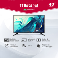MEGRA 40 Inch TV FHD Android TV LED Television Smart TV Powered By Android 40" Full HD LED TV 40寸高清智能电视机安卓