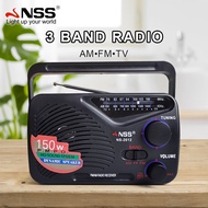 (Buy one get one free) (Free Gift: Cha)NSS radio fm/am Rechargeable Handheld Radio Electric Dual Pow