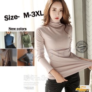 👗Ready Stock👗Muslimah Inner Baju blouse High Neck top Long Sleeved t Shirt turtleneck blouse women k
