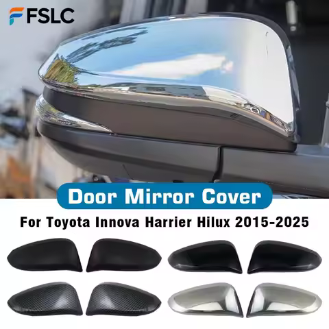Car Decoration Door Mirror Cover For Toyota Innova Harrier Hilux 2015-2025 Car Rearview Accessories 