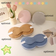 OPTIMISTI 2 in 1 Neck Pillow, Portable Multifunctional Travel Eye Cover,  Airplane Office Flight Sle