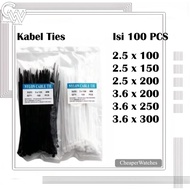 Cable Ties Size 10Cm Contents 100Pcs Nylon Cable Tie Clip Cable Tidying Rope | CW CW CW