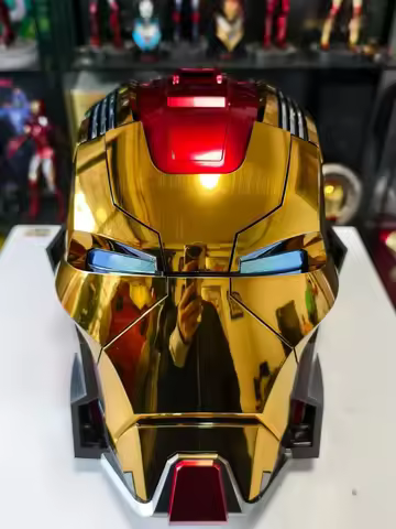 Iron Man Mk17 Heartbreaker Helmet Voice Controlled Electric Motor A English Voice Controlled Automat
