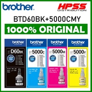 ORIGINAL BROTHER BTD60BK + BT5000 CYAN MAGENTA YELLOW. BROTHER BTD60 BT5000CMY T310 T510W T710W T810