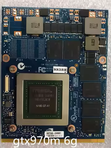 ESHAKARE GTX 970M GTX970M N16E-GT-A1 6GB Video Graphics Card For Clevo P157SM P151SM P150SM P375SM P