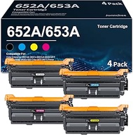 Junnchee 652A 653A Toner Cartridges Compatible for 652A CF320A 653A CF321A CF322A CF323A M680 MFP M6