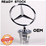 Mercedes-Benz Star Hood Logo Emblem Badge 3D W210 W220 W221 W204 Silver