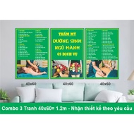 Five elements nourishing painting, 3 paintings size: 40x60/picture x3 =1.2m