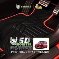 Monster Q 5D Car Carpet - PERODUA KENARI