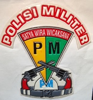 Sticker Embos LOGO POLISI MILITER, Sticker LOGO POLISI MILITER Embos