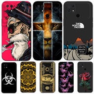 Case For Xiaomi POCO C40 6.71 inch Silicon Phone Back Cover black tpu case Flower Money Design