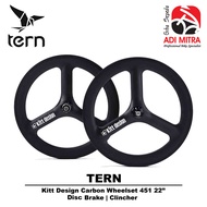 Tern Kitt Design Carbon 451 Disc Brake Wheelset Minivelo Bike