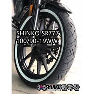 SHINKO Tire Tyres Tayar SR777 100/90-19 100/90 19 WHITEWALL BLACKWALL Maxxis Bridgestone Michelin Pirelli