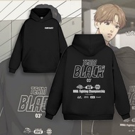 Aó hoodie mũ TEAM BLACK Manhwa Jinx Outfit Joo nam nữ đủ size cực đẹp
