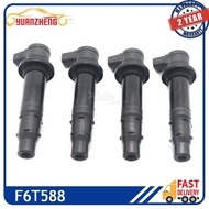 4PCS F6T588 New Car Ignition Coil For Yamaha MT-07 R1 YZF-R1 R6 RJ15 FZ8 2002-2017 39P-82310-10-00 5