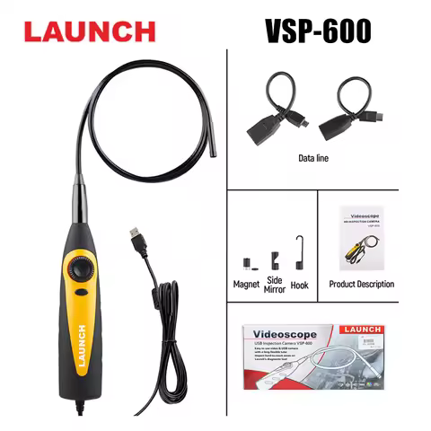 LAUNCH VSP-600 VSP600 Inspection Camera Videoscope Borescope with 7mm USB for Viewing/ Capturing Ima