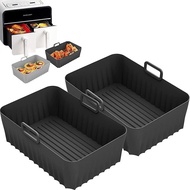 Rectangular Air Fryer Silicone Baking Tray Air Fryer Silicone Mat Air Fryer Silicone Pot KXM3