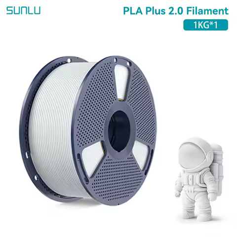 SUNLU 1KG PLA Plus 2.0 3D Printer Filament 1.75mm 1000g Spool (2.2lbs) Neatly Arranged No Knot Filam