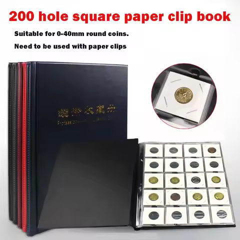 PCCB High Quality Put 200 Pieces/Coins Album For Fit Cardboard Coin Holders Professional Coin Collec