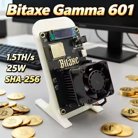 2026 New 1.5th/s Bitaxe Gamma 601 Crypto Mining Machine 25W Open Source Bitcoin Miner Solo Miner 24h