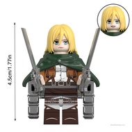 Powder Attack on Titan Assembled Blocks Toys Funny Montessori Logic Training Blocks Ornament for Kid