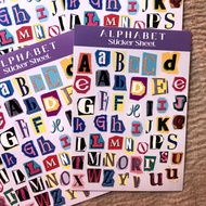 Magazine letter alphabet sticker, aesthetic alphabet sticker, letter sticker, alphabet sticker, aest