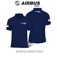 AIRBUS LOGO A320 AIRCRAFT COLLAR POLOSHIRT - Guepolos