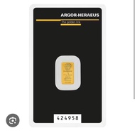 收 賀利氏金條 1g