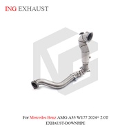 for Mercedes Benz AMG A35 W177 2.0T 2024+ Auto Performance exhaust downpipe ING Stainless Steel cata