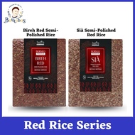 BORNEO Premium Red Rice Series (Bireh Red Semi-Polished Rice / Sia Semi-Polished Red Rice) (1kg)