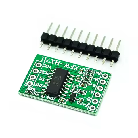 Module 1-10pcs Dual-channel HX711 Weighing Pressure Sensor 24-bit Precision A/D