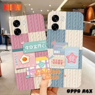 [GCS739] Softcase Oppo A6x 4G 2025 - Oppo A6 4G/5G - Latest Aesthetic Knitted Motif - Oppo Casing - 