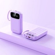 แบตเตอรี่สำรอง Power Bank พาวเวอร์แบงค์ 20000 mAh พร้อมสายชาร์จในตัว