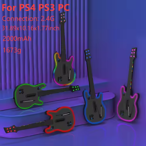 Wireless Guitar Controller with Strap & Wireless Dongle Wireless PC Guitar Controller PC Controller 