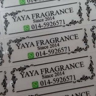 (2cm) Sticker Label Produk termurah - White PP / Digital Printing [Print & Cut Only]