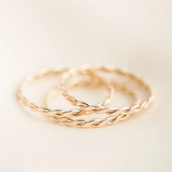 Esgs แหวนทอชุบทอง14K แหวนใส่นิ้วโบฮีเมียน Anillos เครื่องประดับทองคำเกาะอกขั้นต่ำแหวนโบฮีเมียนงานแต่งงานและหมั้น