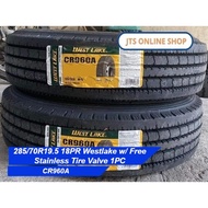285/70R19.5 18PR Westlake CR960A w/ Free Stainless Tire Valve 1PC