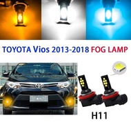 Toyota 2013-2018 vios fog lamp H11 LED bulb white yellow spotlight sport light bulb car LED lamp