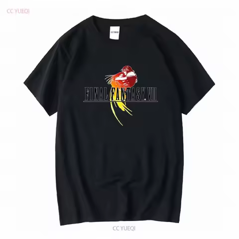 Final Fantasy VIII 8 video game logo Men's T Shirt vintage Washed graphic Versatile fashion Stretche