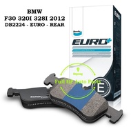 Bendix Euro Plus DB2224EURO Disc Brake Pad Rear - BMW (F30) 320I 328I 2012