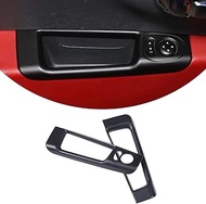 For Fiat 500 2010-2022 LHD Abarth 595 2014-2022 ABS Car Rear mirror Adjustment Switch Decorative Frame Stickers Interior Car Accessories (Matte Black)