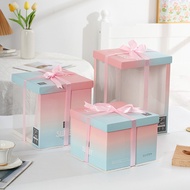 Birthday Cake Box Packaging Box 6 23cm 27cm 33 33 40cm Single Double Layer Heightened Influencer Tra