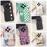 Redmi 14C Case 4G Aesthetic Cute Cat Butterfly Painted Casing Xiaomi Redmi 14C Phone Case Silicone