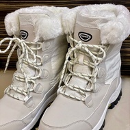 【二手】大尺碼戶外雪地靴 防水防滑冬季加絨加厚保暖中筒雪地靴 42碼