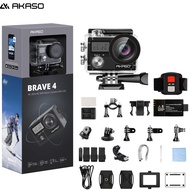 AKASO Brave 4 4K30FPS 20MP WiFi Action Camera Ultra HD  EIS 30m Waterproof 5xZoom Underwater Camcorder