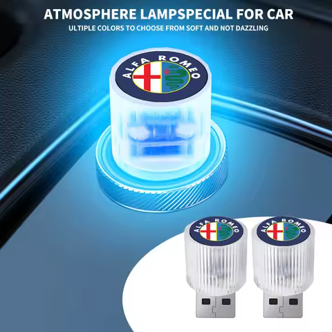 Mini USB LED Car Light Auto Interior Atmosphere Light For Alfa Romeo Mito Brera 147 Giulietta 159 15
