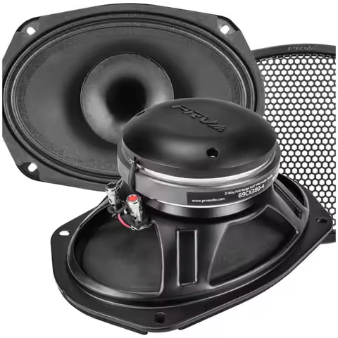 6x9 Car Audio Speaker 2X 380W 4 Ohm with Tweeter & Grill (2 Speakers)
