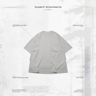 “M_model-01” 3D-Form Pocket Tee - L-Gray